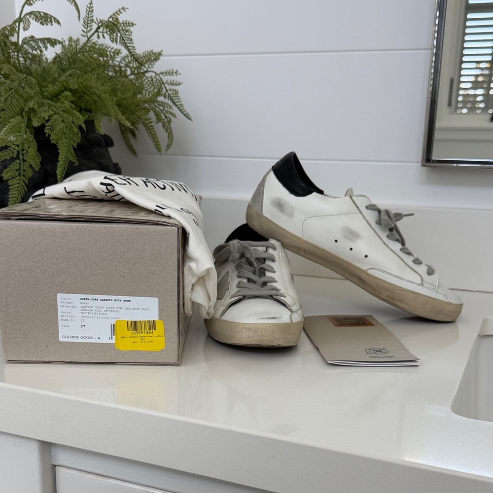 Golden Goose women’s  White and Gray Sneakers